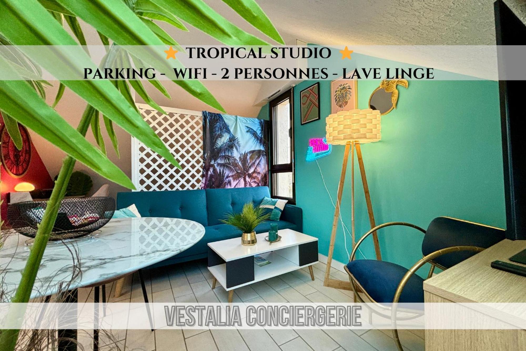 -Tropical Studio- Paisible Parking Wifi Lave-Linge Quimper Exterior foto