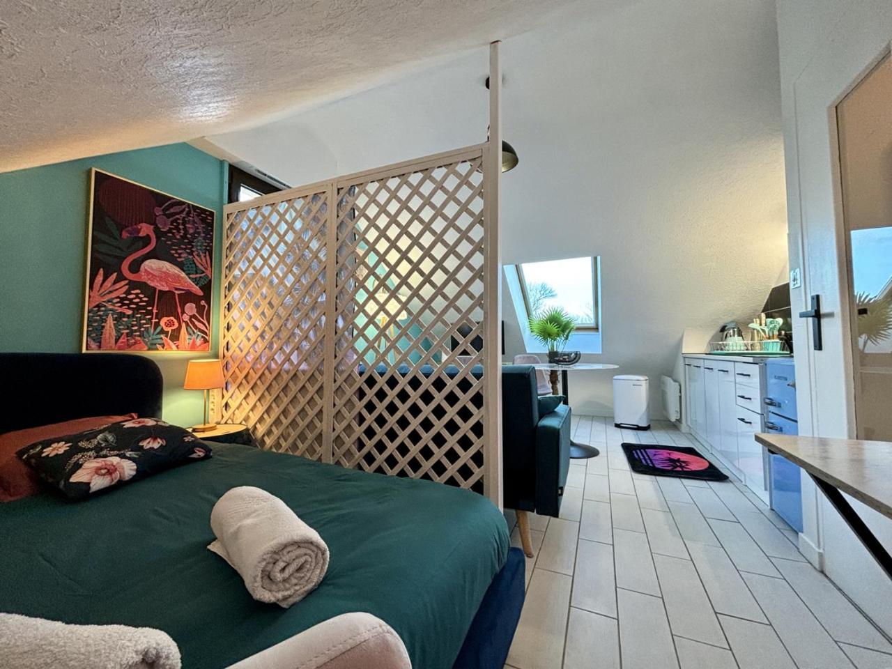 -Tropical Studio- Paisible Parking Wifi Lave-Linge Quimper Exterior foto